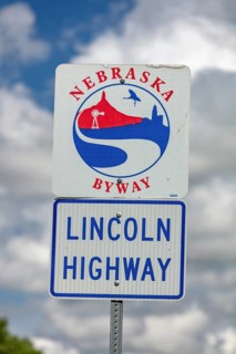 Road sign Lincoln Highway