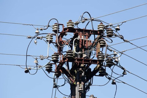 Old telegraph pole