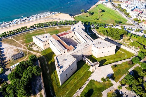 Aerial view of Castello Svevo