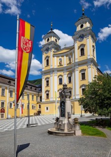 Basilica of St. Michael and fountain Princess Ignazia von Wrede