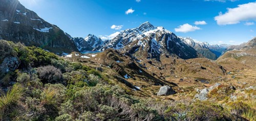 View into the Route Burn Valley with creek