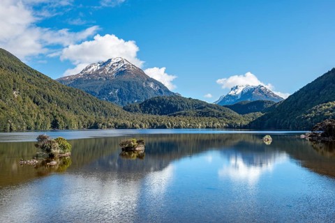 Mountains reflected in the lake