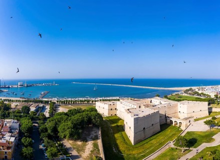 Aerial view of Castello Svevo