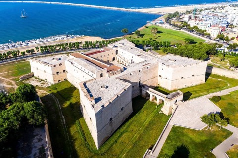 Aerial view of Castello Svevo