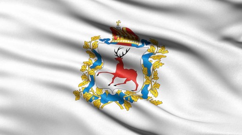 Flag of the administrative district of Nizhny Novgorod