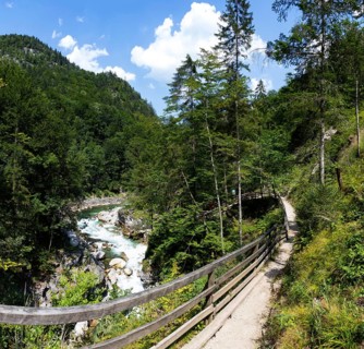 Climbing facility in the Lammerklamm