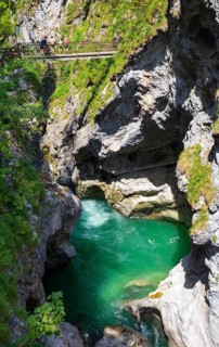 Climbing facility in the Lammerklamm