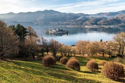 Lake Orta with the Isola San Giulio