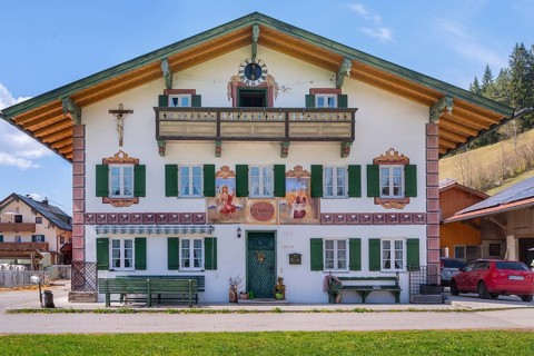 Farm in the Jachenau with Lueftlmalerei