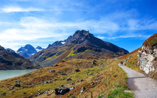 Hiking trail around the lake