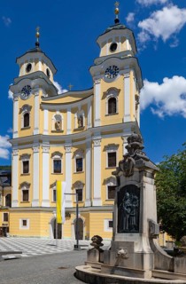 Basilica of St. Michael and fountain Princess Ignazia von Wrede