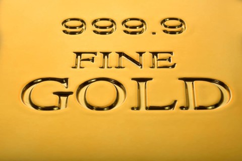 Gold ingot fine gold 999