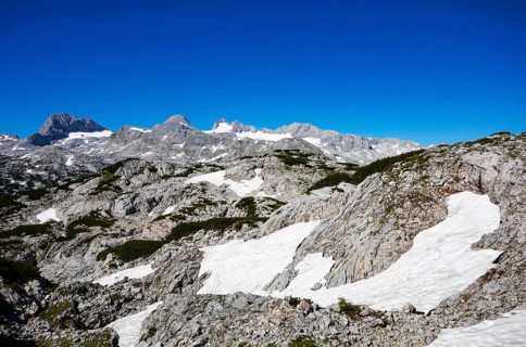 View from the Heilbronn circular hiking trail to the Hoher Dachstein