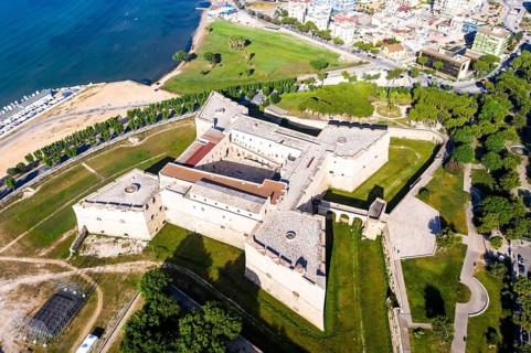 Aerial view of Castello Svevo