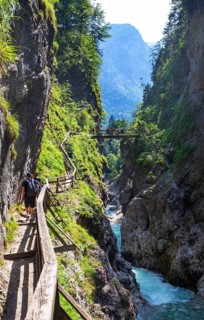Climbing facility in the Lammerklamm