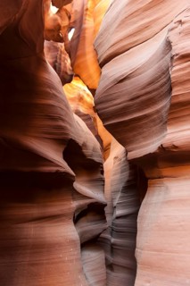 Washed out sandstone in different shades of red