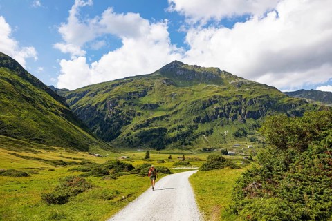 Hiking trail in the Nassfeld Valley