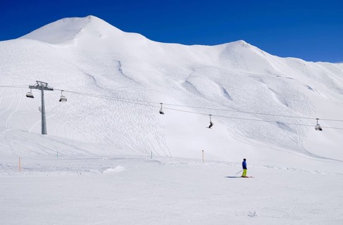 Snow-covered mountains