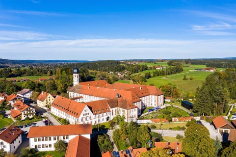 Aerial view Salesian Convent or Beuerberg Convent