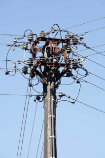 Old telegraph pole