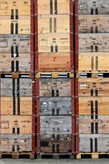 Stacked SBB pallet frames