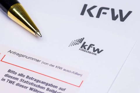 Application form of KfW-Foerderbank