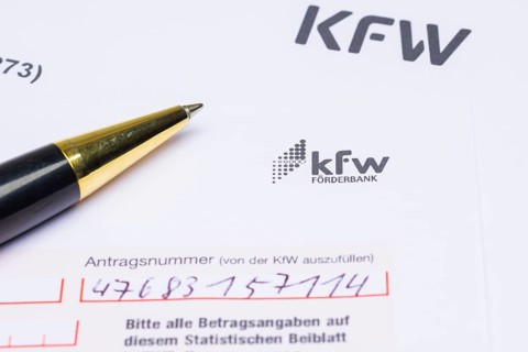 Application form of KfW-Foerderbank
