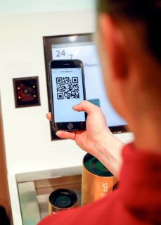 Mobile payment with mobile phone and QR Code