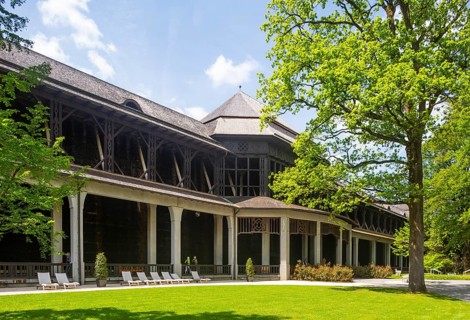 Graduation house in the spa gardens of Bad Reichenhall