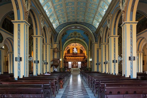 The nave of the Catedral de Nuestra Senora de la Asuncion