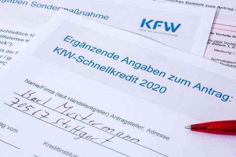 Application forms of the KfW-Foerderbank