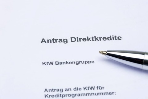 Application form of KfW-Foerderbank