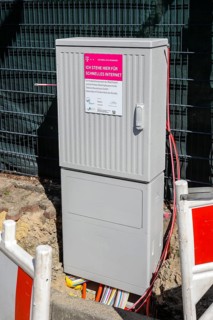 Telekom distribution box for fast Internet