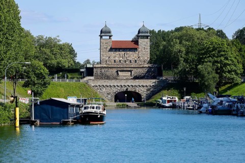 Old shaft lock Waltrop on the Dortmund-Ems Canal