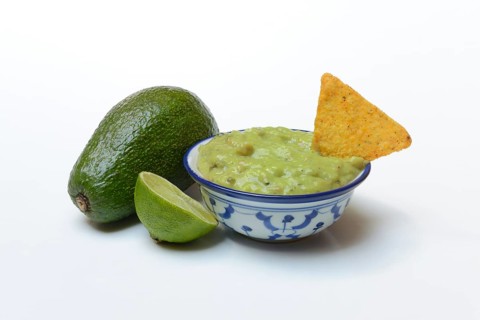 Bowl with guacamole
