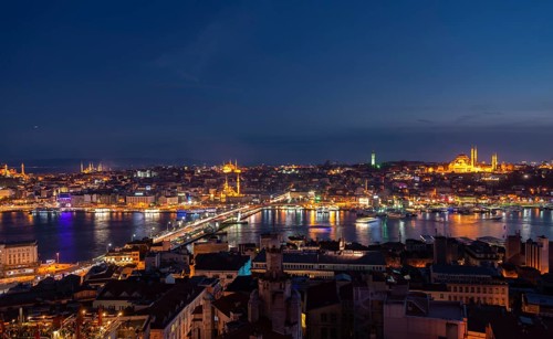 City view at night