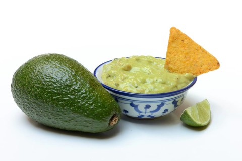 Bowl with guacamole