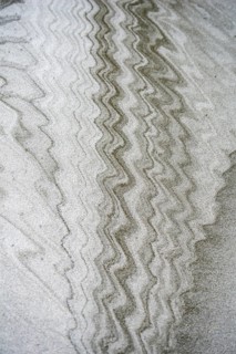 Wave pattern in the sand