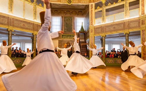 Dancing dervishes from the Sufi Mevlevi Order