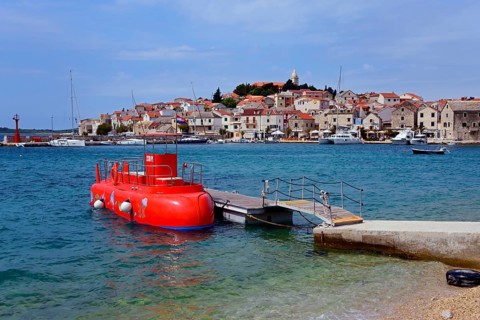 Submarine near Primosten