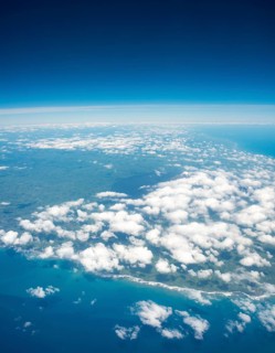 Mount Taranaki with clouds
