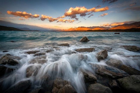 Stones on shore