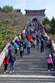Top stairs at Mount Tai Shan