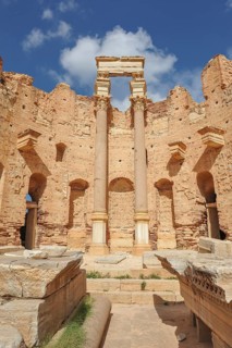 Severan basilica with columns of Egyptian granite