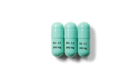 Close-up dimethylfumarate or fumaric acid