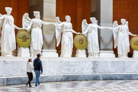 Goddesses of Victory in the Liberation Hall Memorial Kelheim