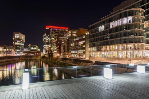 Ensemble of buildings at Medienhafen