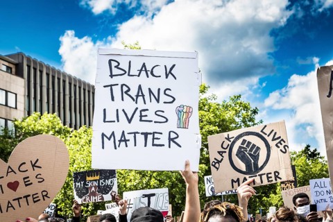 Transparent Black Lives Matter and Black Trans Lives Matter