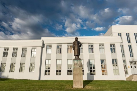 Monument by the Norwegian sculptor Gustav Vigeland to Snorri Sturluson