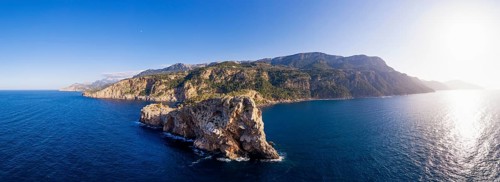 Panorama with Sa Foradada peninsula